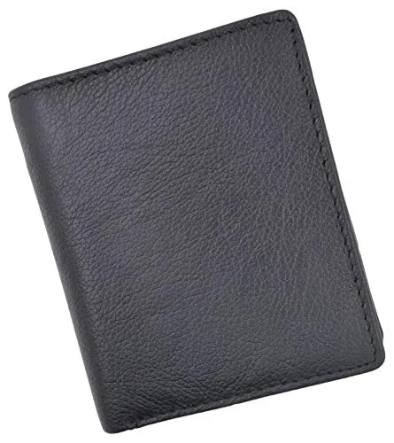 Cavelio Men's Premium Leather L-Shape Bifold Credit Card ID Holder Wallet