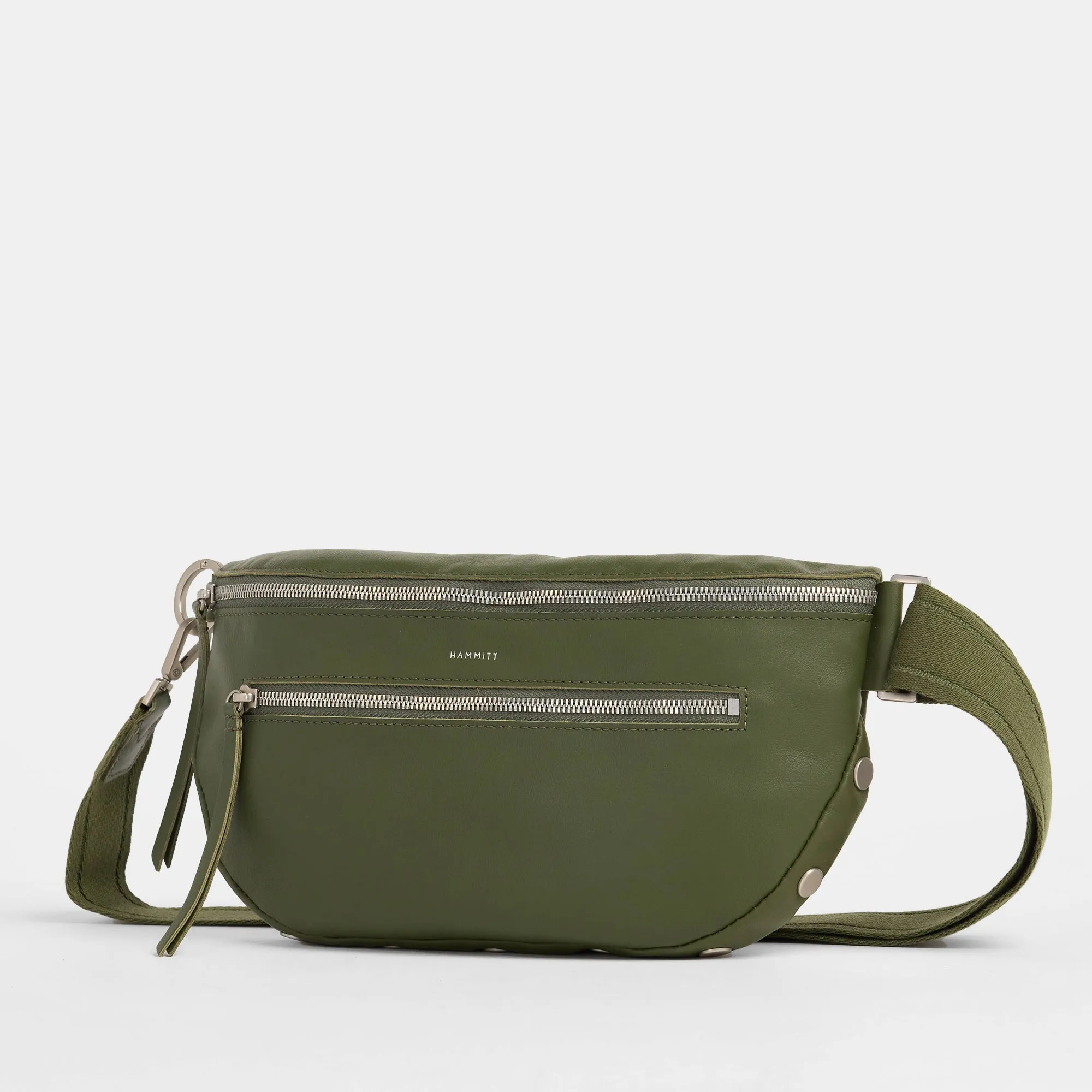 Charles Crossbody | Landscape Green/Brushed Silver | Lrg