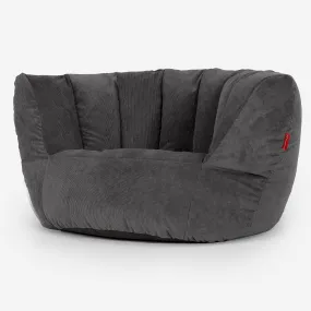 Charles Vintish Bean Bag - Needlecord Charcoal