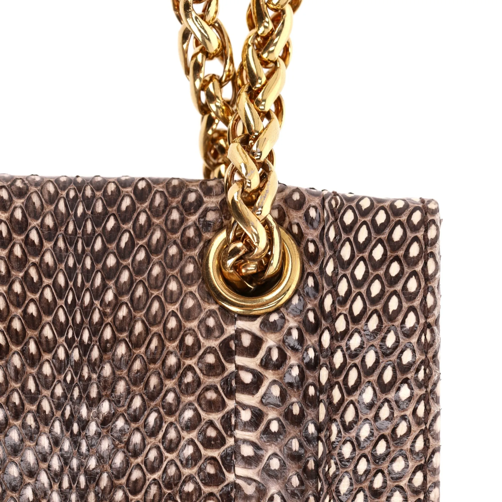 Christian Louboutin Python Skin Sweet Charity Bag