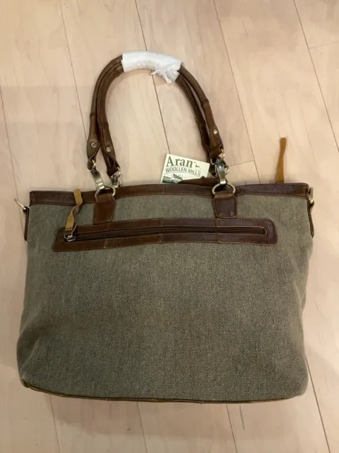 {{ClientCode}} BROWN ARAN WOOLLEN MILLS PURSE