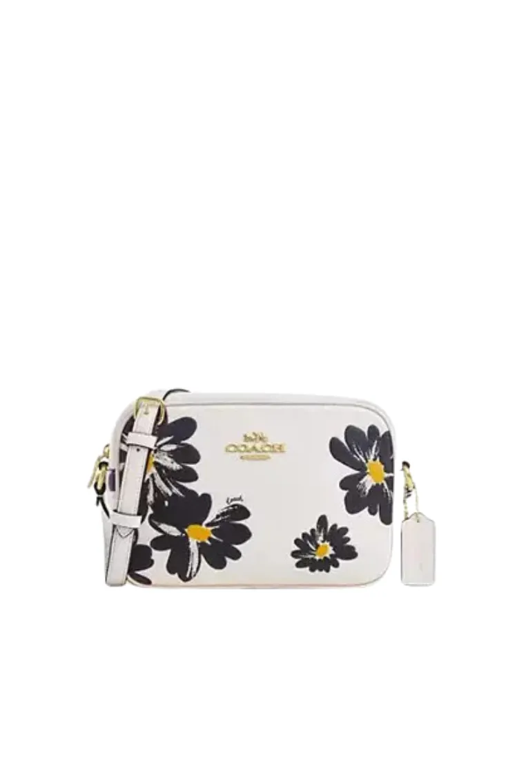 Coach Jamie Camera Bag Crossbody With Floral Print In Chalk Multi CZ598