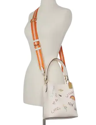 Coach Small Town Bucket Bag With Diary Embroidery