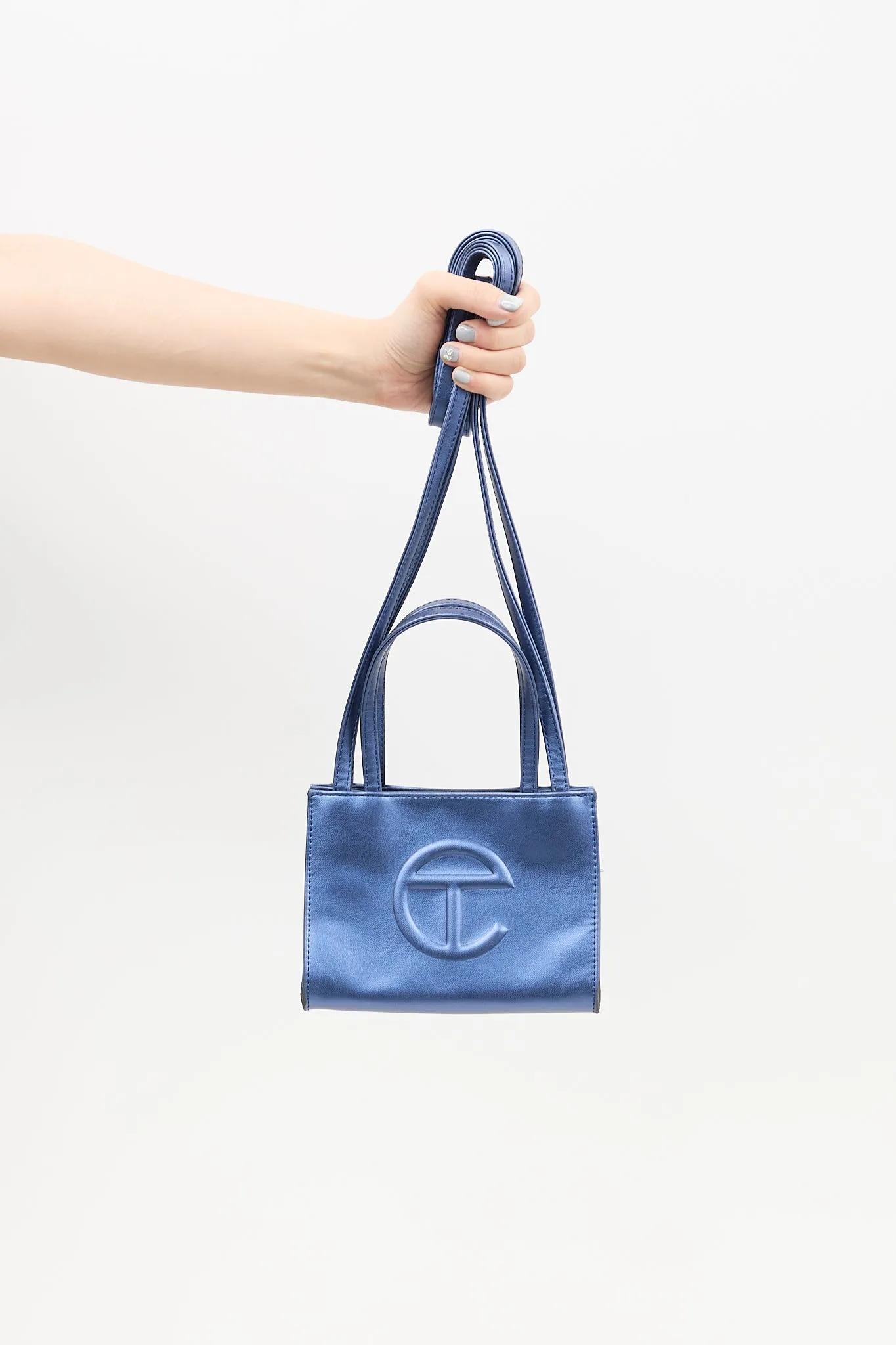 Cobalt Blue Small Shopping Bag