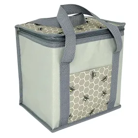 Cool Bag Foil Insulated Food Storage Picnic Bees Honeycomb Print