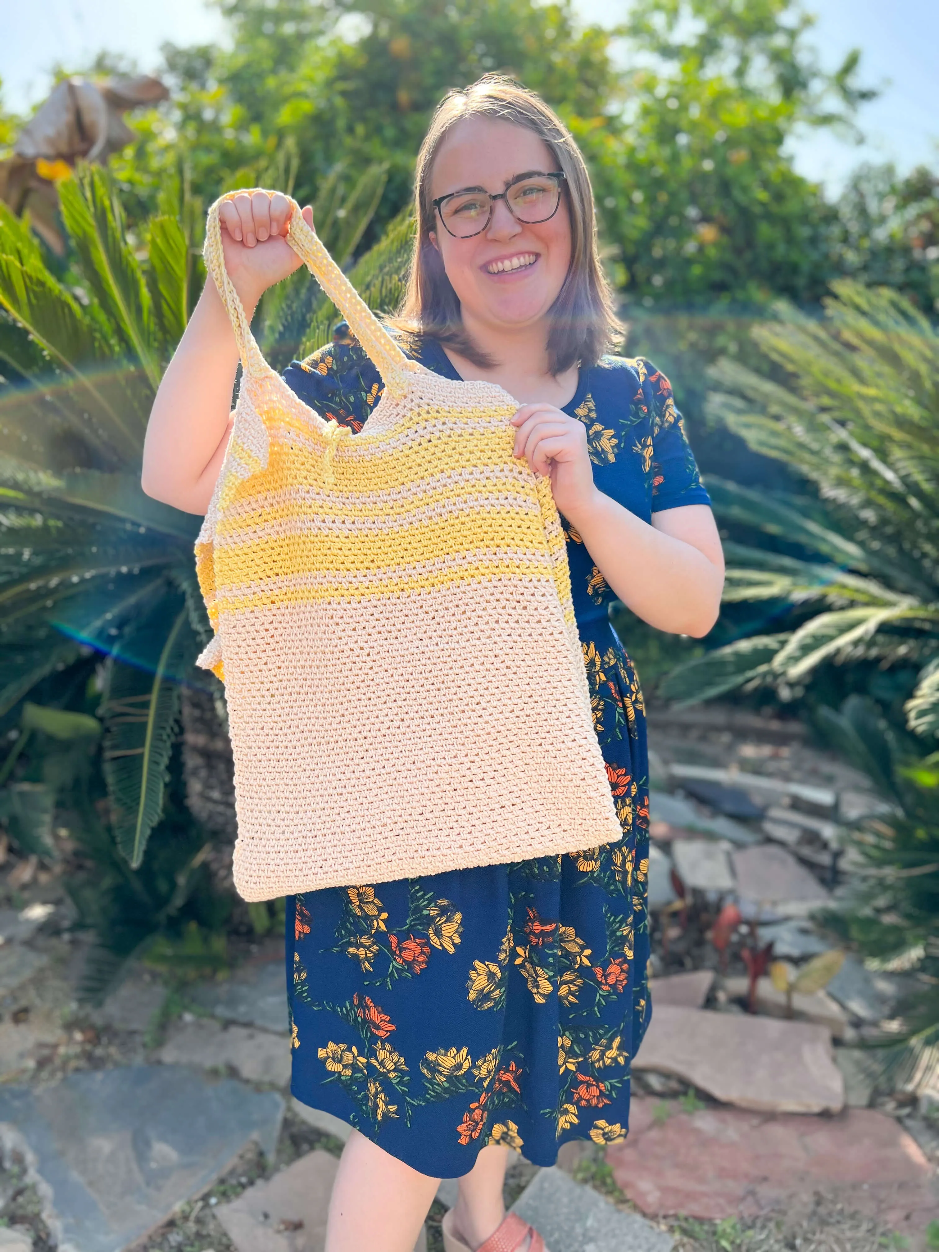 Crochet Kit - Sunshine Picnic Blanket   Bag