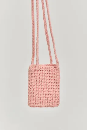 Crochet shoulders bag - Pink