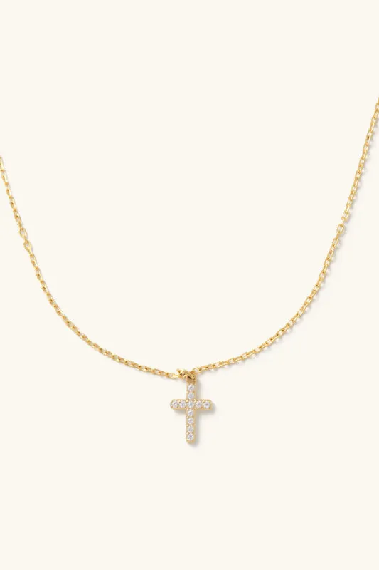 crystal cross necklace