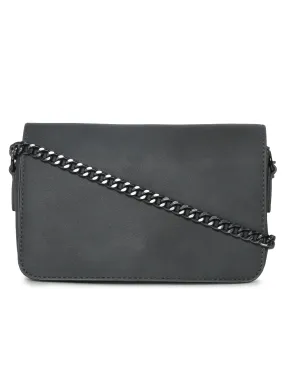 Dark Grey PU Sling Bag