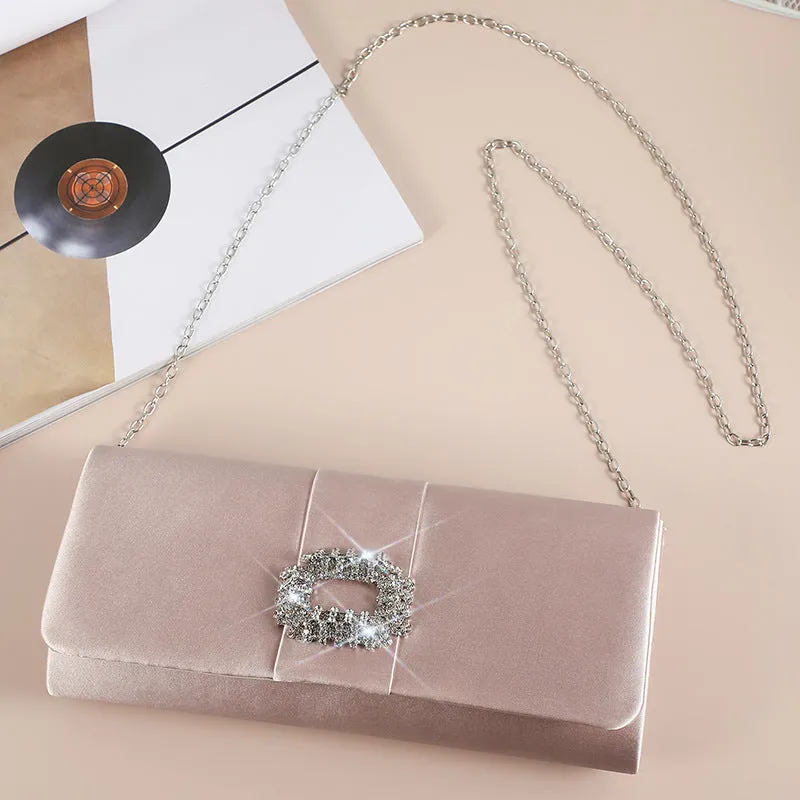 Diamond Chain Clutch Bag