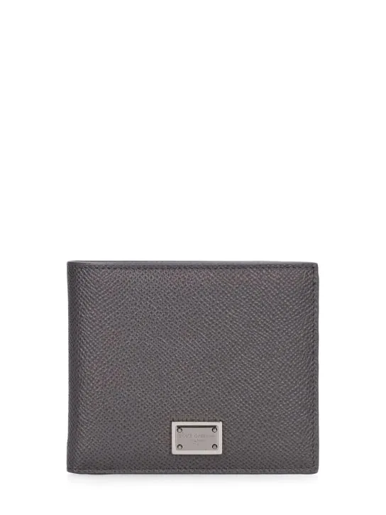 Dolce&amp;Gabbana   Logo plaque leather wallet 