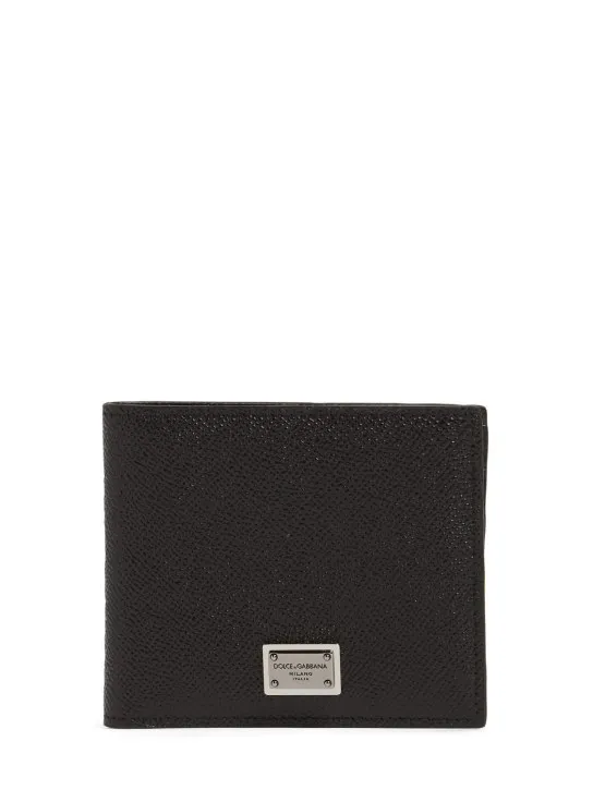 Dolce&amp;Gabbana   Logo plaque leather wallet 