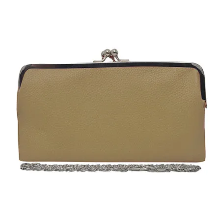 Double Frame Light Brown NGIL Vintage Style Wallet