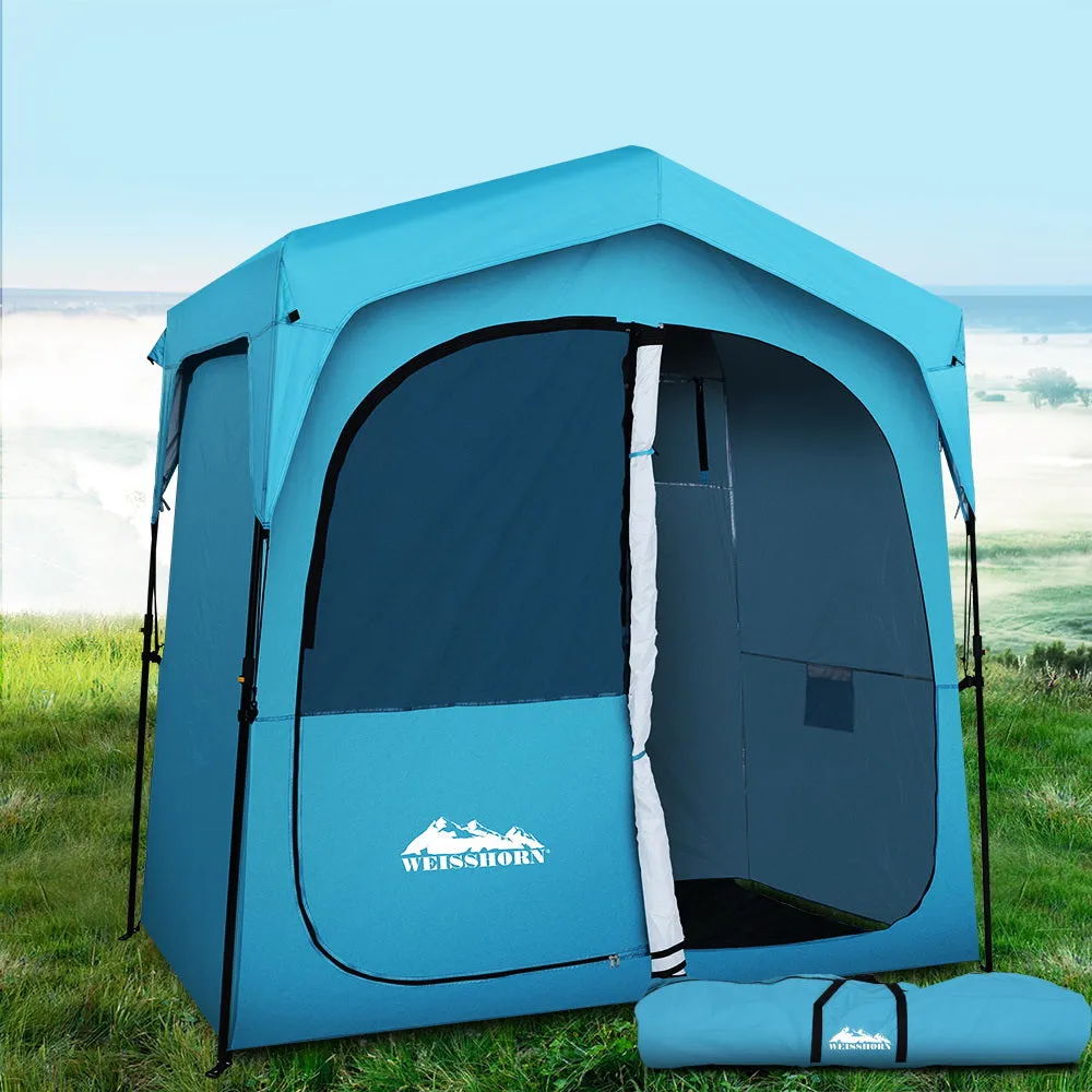 Double Shower Toilet Tent w/ Storage & Carry Bag, Weisshorn