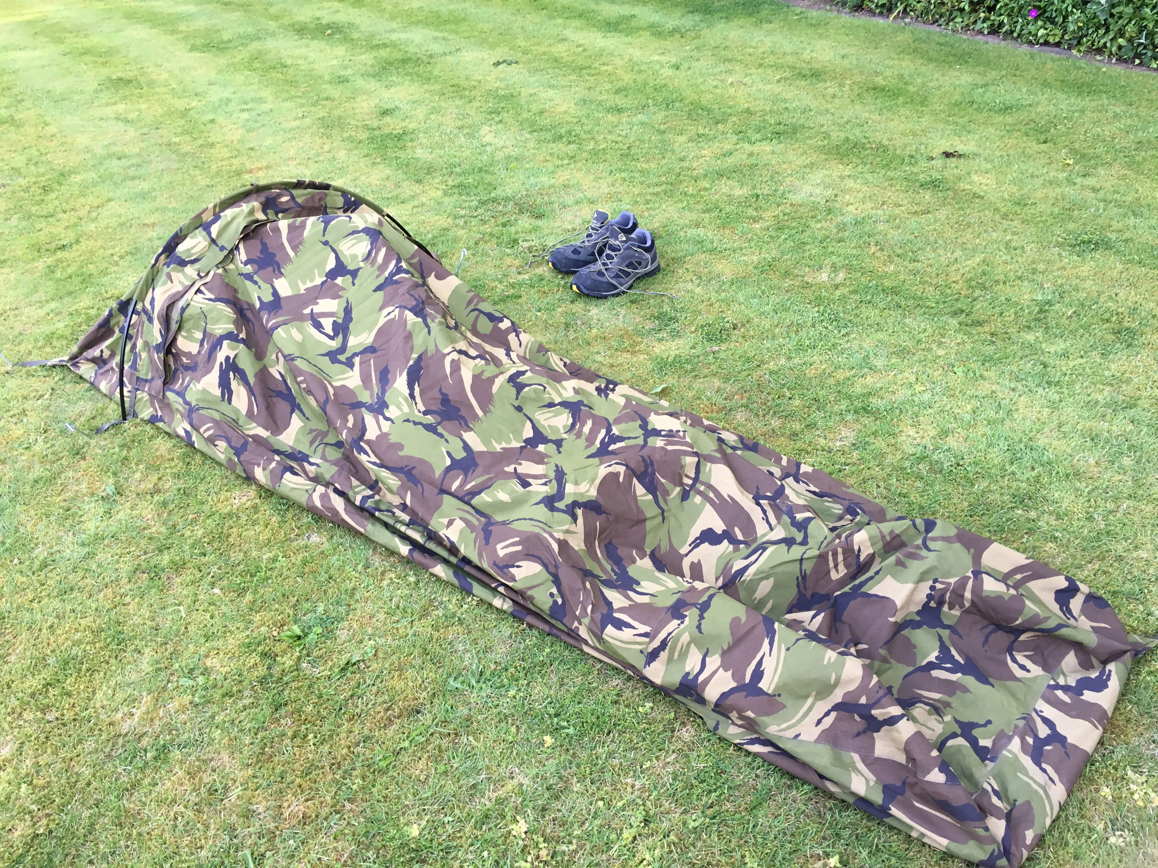 Dutch "Gore-Tex" Camo Military "Hooped" Bivvy Bag - Mixed Grades