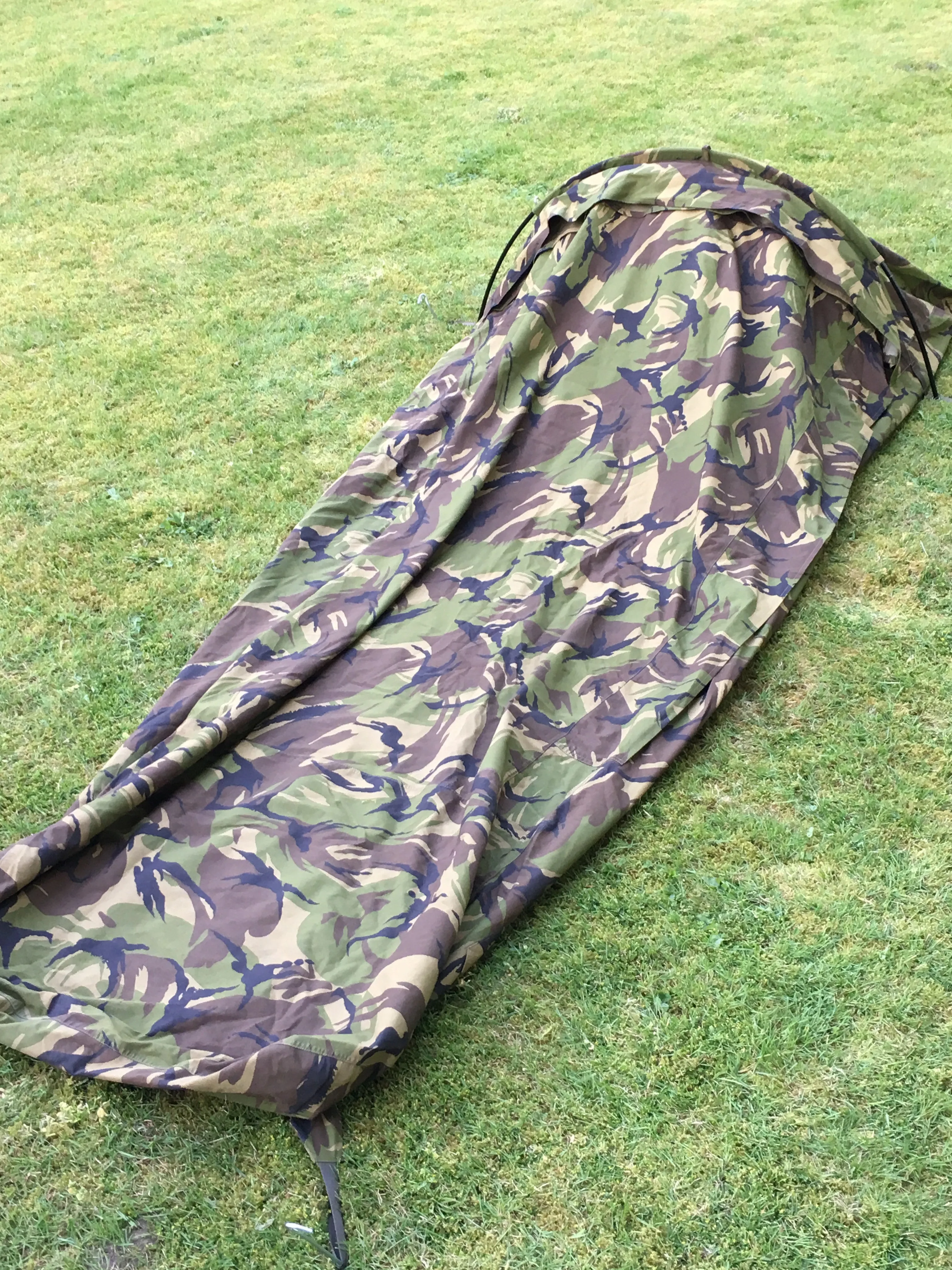 Dutch "Gore-Tex" Camo Military "Hooped" Bivvy Bag - Mixed Grades