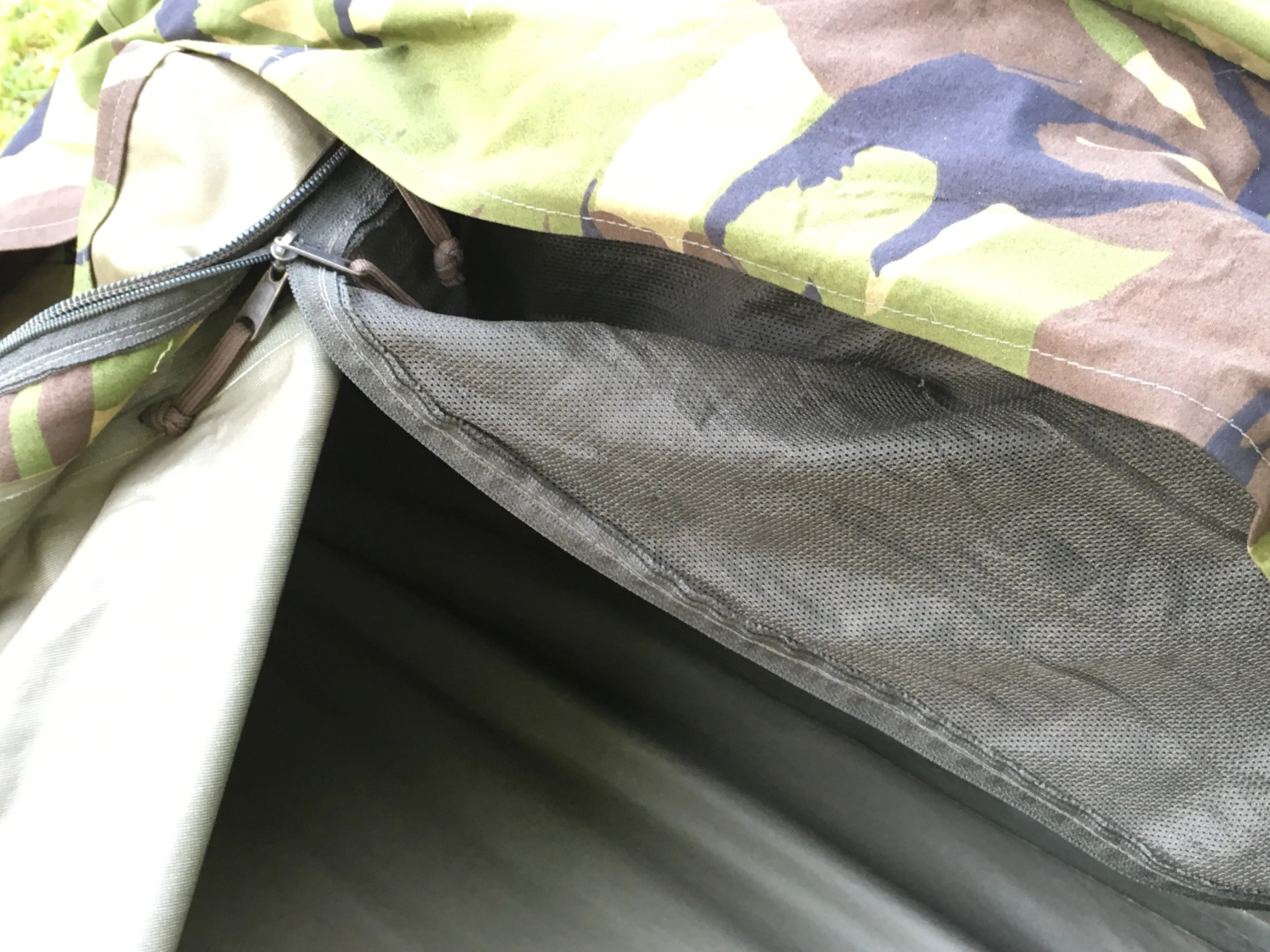 Dutch "Gore-Tex" Camo Military "Hooped" Bivvy Bag - Mixed Grades