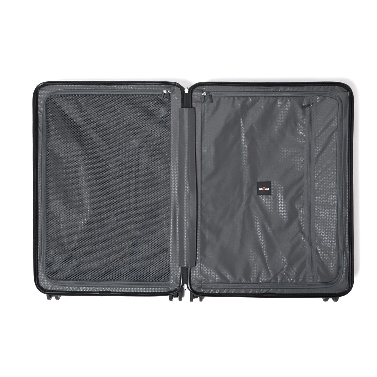 Echolac Celestra 75cm Hardcase Non-Expandable 4 Double Wheel Check-In Luggage Trolley Black - PC183 28 WOE Black