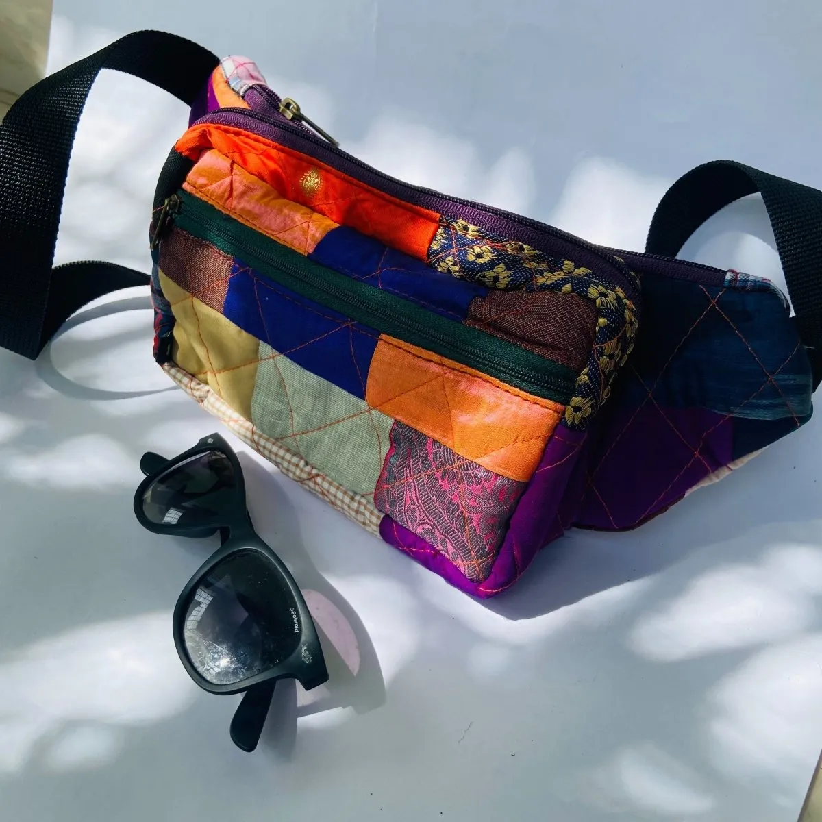 Eco-friendly Fanny Pack- Patchwork - Quilted