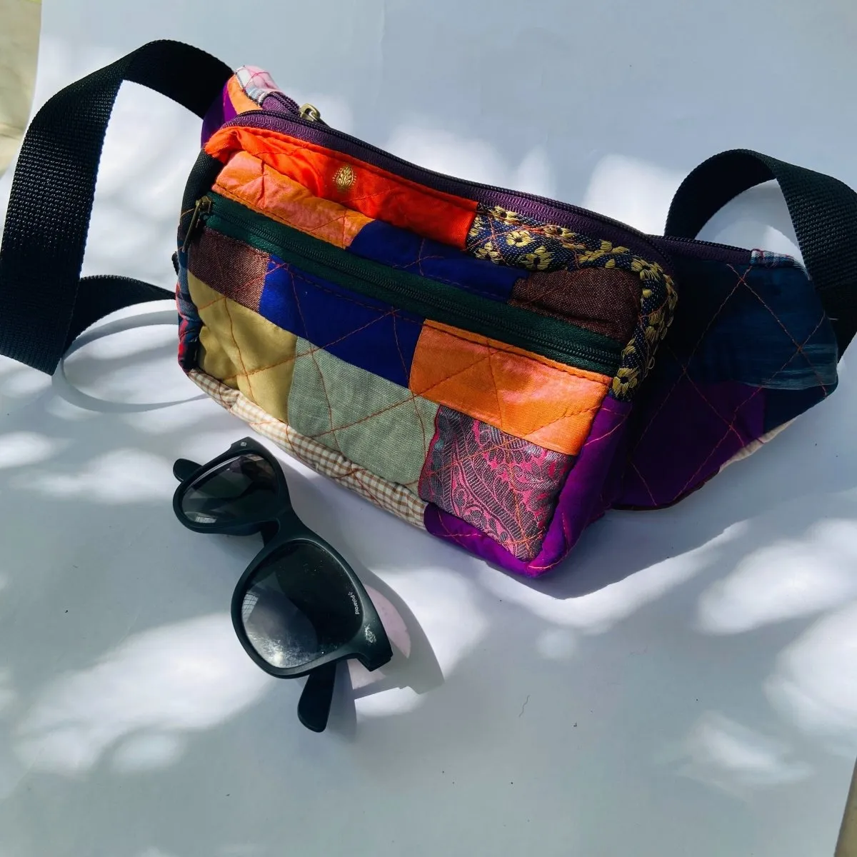 Eco-friendly Fanny Pack- Patchwork - Quilted