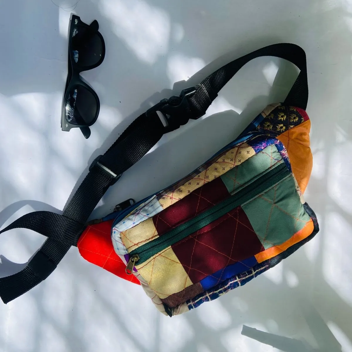 Eco-friendly Fanny Pack- Patchwork - Quilted