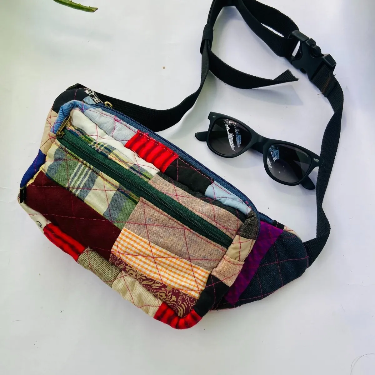 Eco-friendly Fanny Pack- Patchwork - Quilted