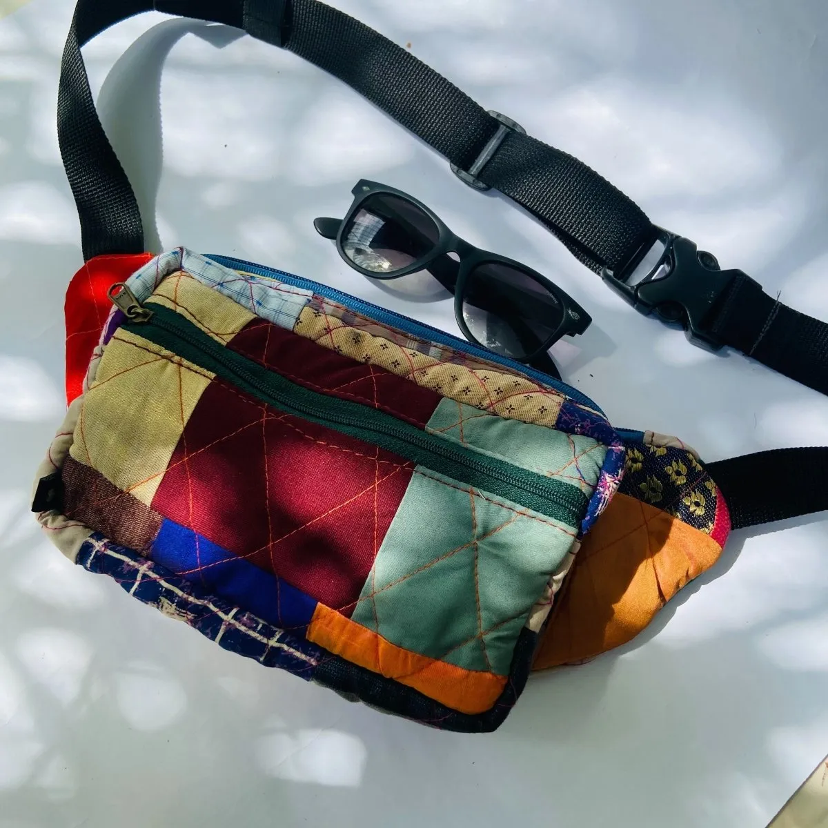 Eco-friendly Fanny Pack- Patchwork - Quilted