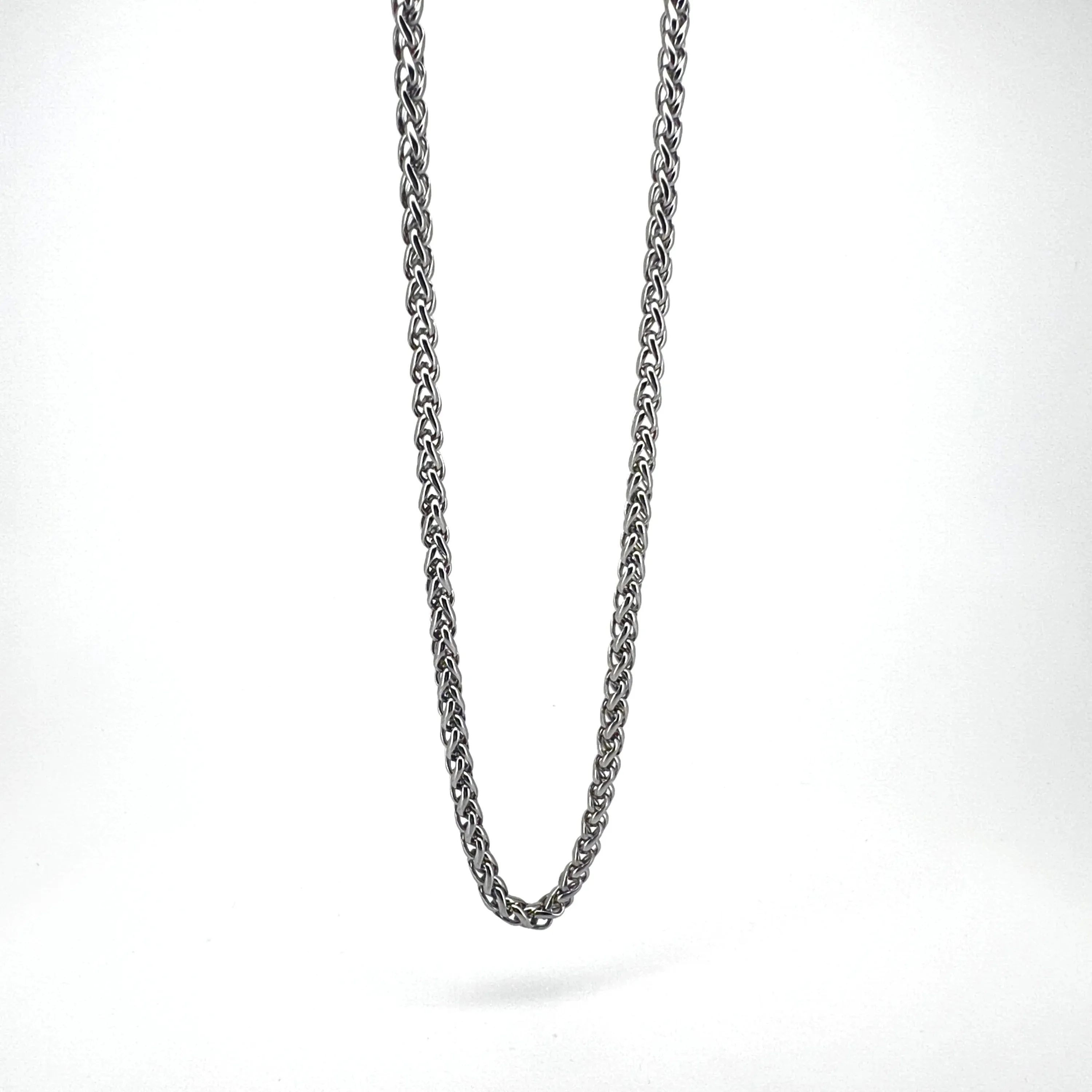 Enzo Stainless Steel Spiga Chain Necklace