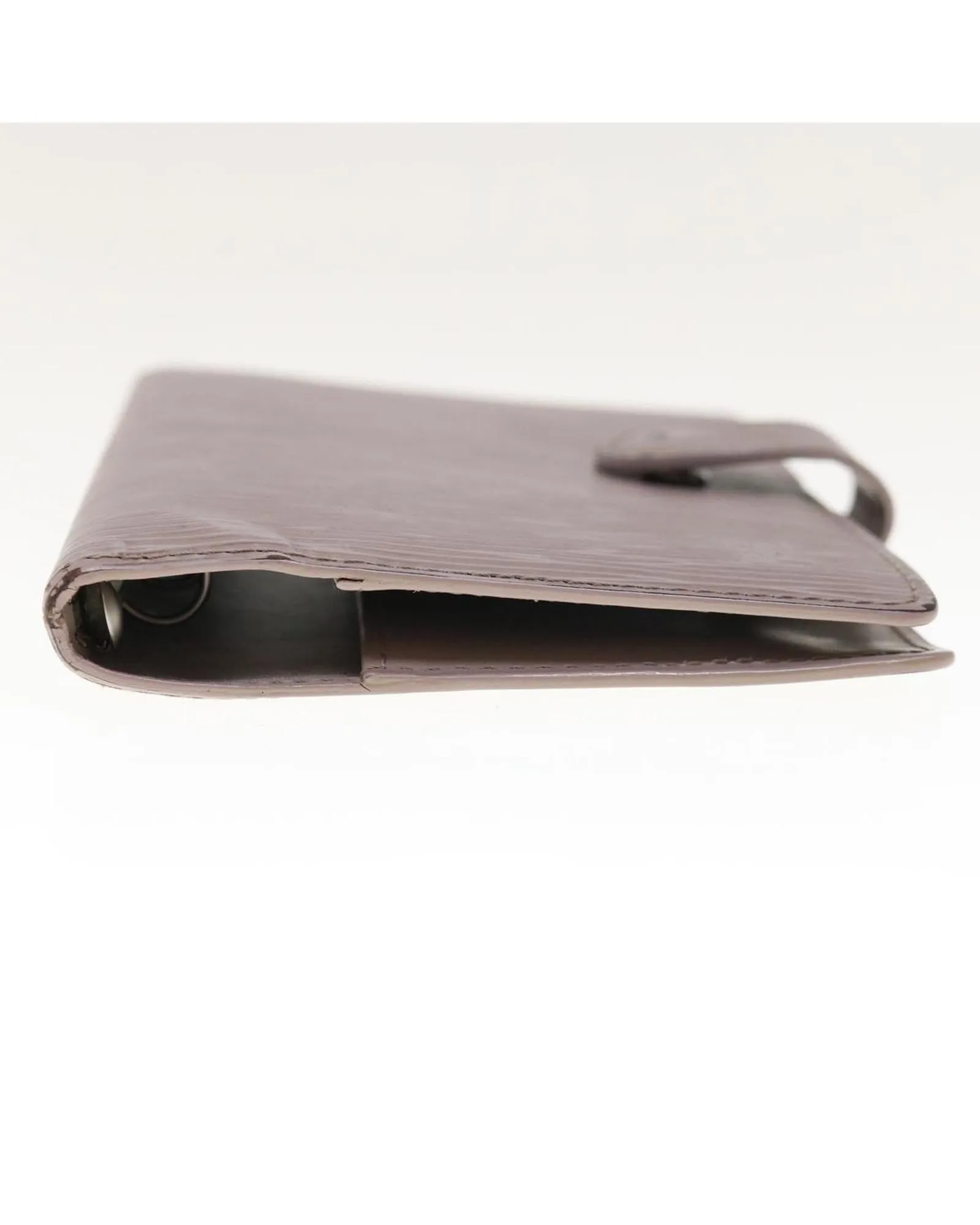 Epi Leather Day Planner Cover with Button Clasp - Lilac