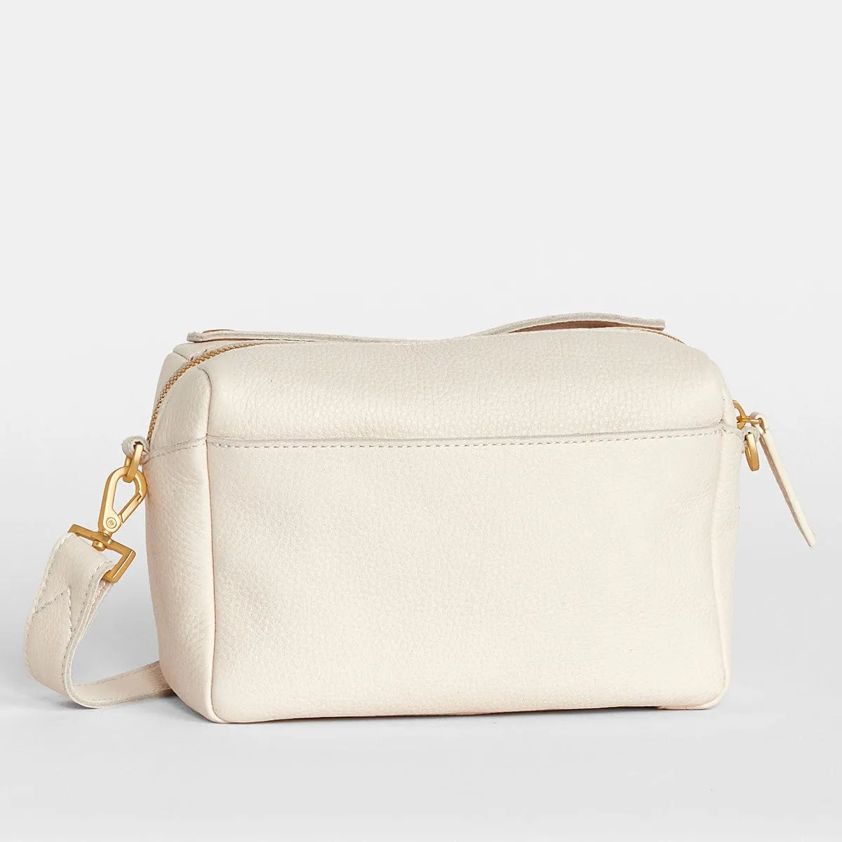 EVAN CROSSBODY SML - Calla Lily White/Brushed Gold