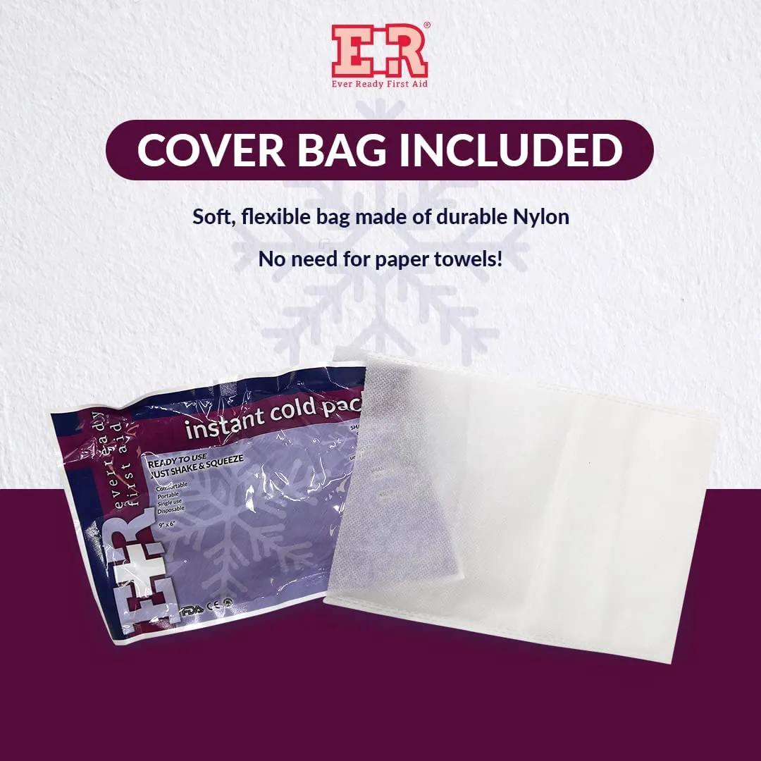 Ever Ready First Aid Disposable Cold Pack with Non-Woven Cover 6 X 9