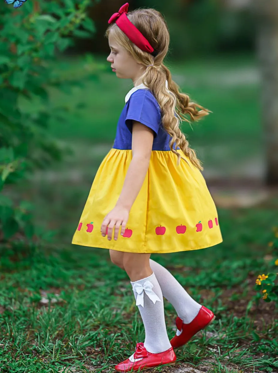 Fairest of All Collared Dress and Apple Purse Set