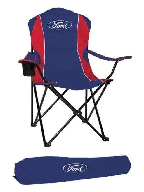 FORD Track Chair - Outdoor Camping Chair - Includes Carry Bag - Ford Logo