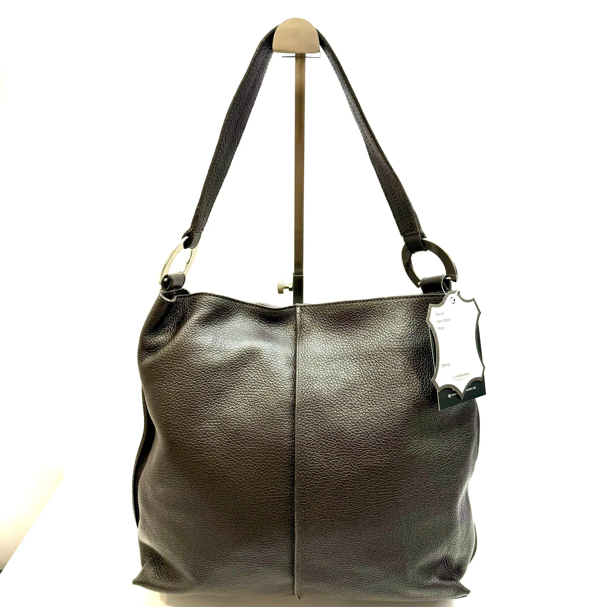 Furla Dark Brown Leather Shoulder Bag