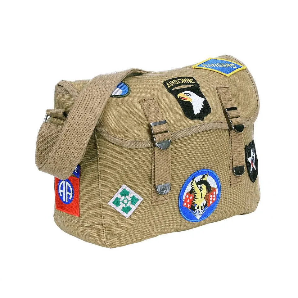 Geanta Camvas Shoulder Bag Wwii Emblems