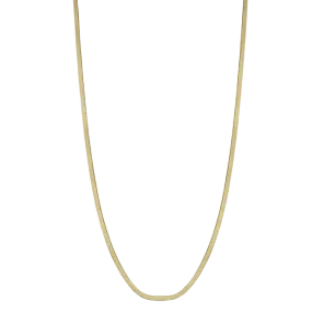 Georgia Herringbone Gold Chain Necklace