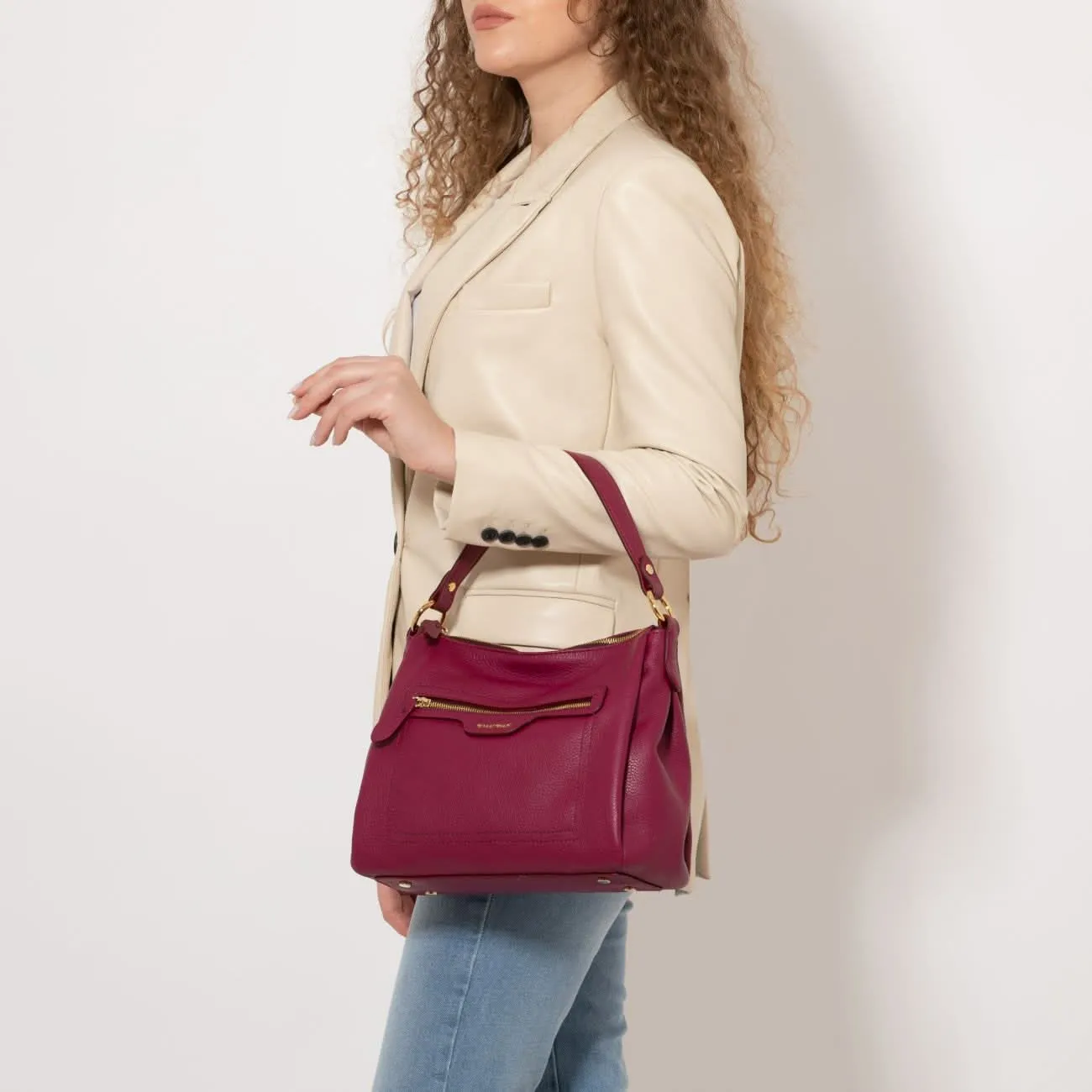 Gianni Conti Cyclamen Olivia Shoulder Bag