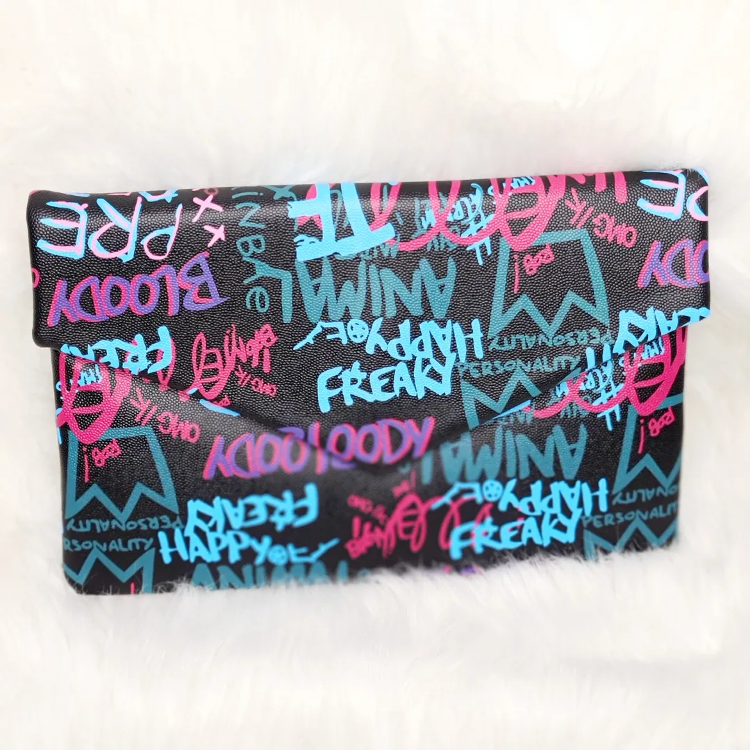 Graffiti Clutch Handbag