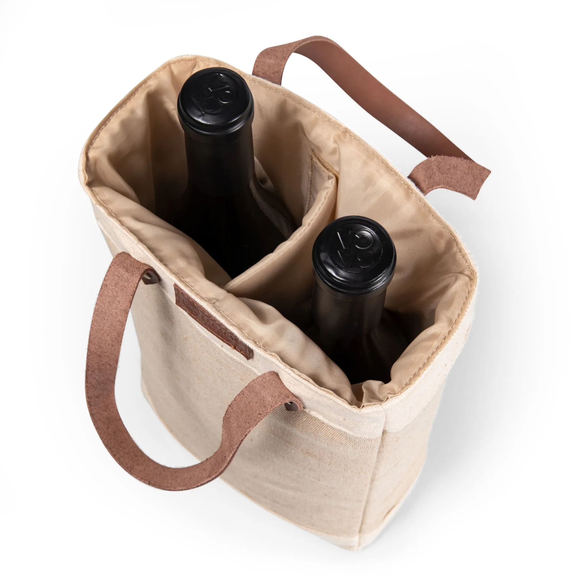 Green Bay Packers - Pinot Jute 2 Bottle Insulated Wine Bag