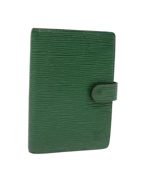 Green Epi Leather Day Planner Cover with Accessories - Used (RANK C)