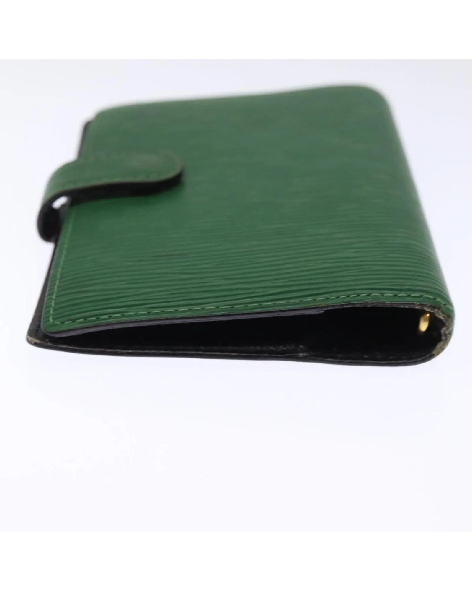 Green Epi Leather Day Planner Cover with Accessories - Used (RANK C)