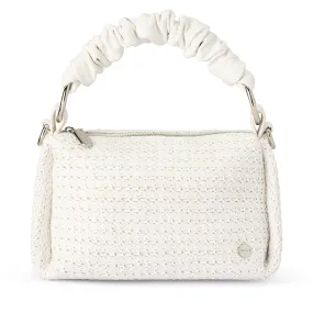 Gypsy Woven Slouch Bag in White