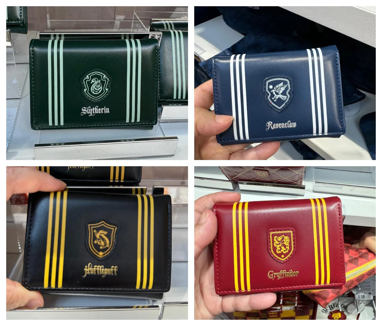 Harry Magical School Wizard Witch X Miniso | Magical School Four Houses Small Wallet Red Blue Green Yellow - Kawaii items