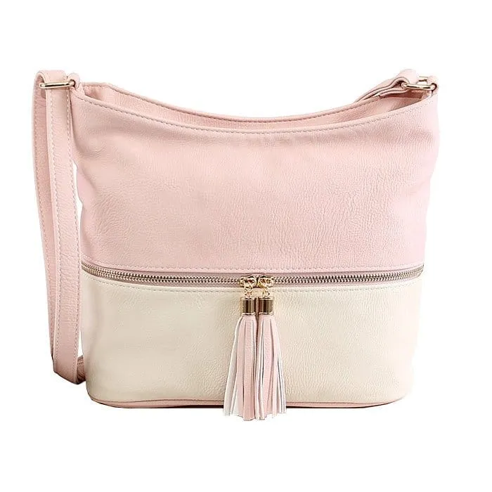 HB3016C Monogrammable Fashion Crossbody Bag With Tassel