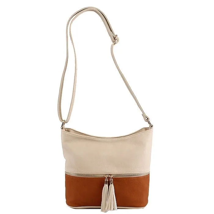 HB3016C Monogrammable Fashion Crossbody Bag With Tassel