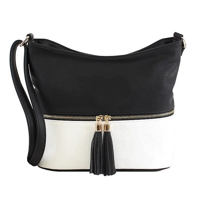 HB3016C Monogrammable Fashion Crossbody Bag With Tassel