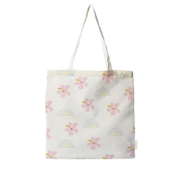 Hibiscus & Rainbows Large Tote 18x18