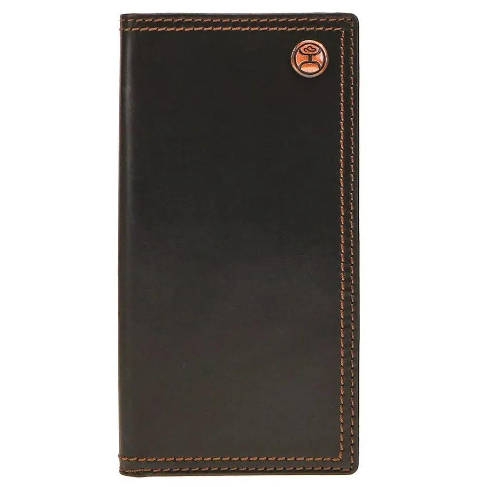 HOOey Smooth Double Stitch Edge (Black) - Men's Rodeo Wallet