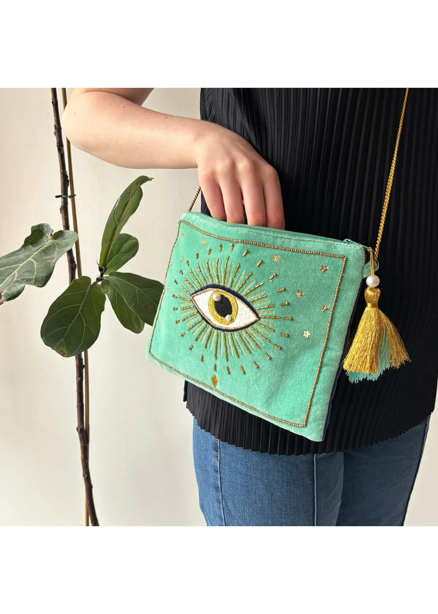 House of Disaster - Glimmer Evil Eye Cross Body Bag