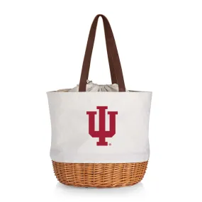 Indiana Hoosiers - Coronado Canvas and Willow Basket Tote